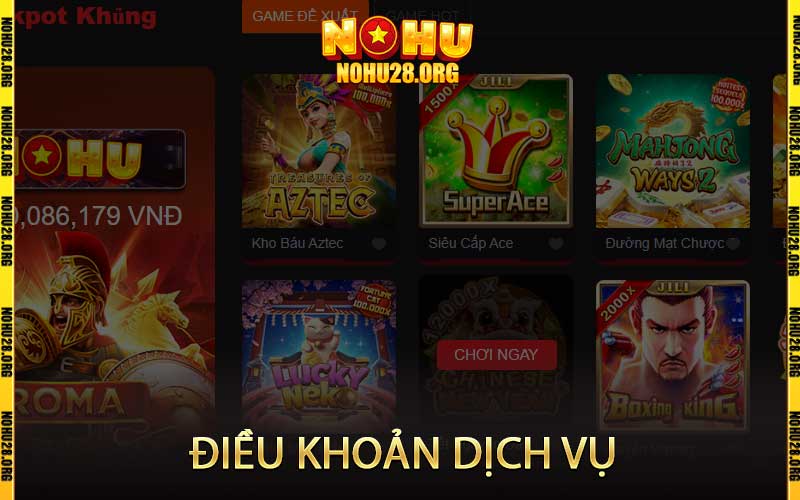 điều khoản dịch vụ